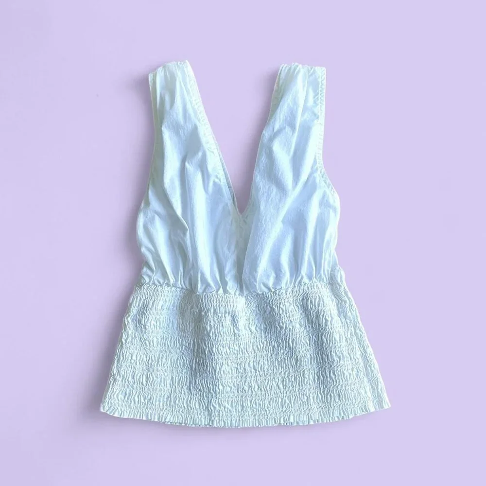 Old Navy White Babydoll Top – Size XS - Picture 4 of 7
